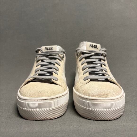 P448‎ John Sneakers Women's Size 39/8.5-9 Coyote White/Off-White - Picture 2 of 14